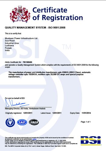 ISO 14001  2004 Certificate